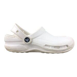 Crocs Unisex Size 5M 7W Specialist White Closed Toe Rubber Clogs Work Shoes